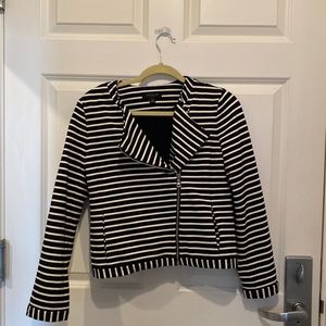 Ann Taylor navy striped jacket. MP.